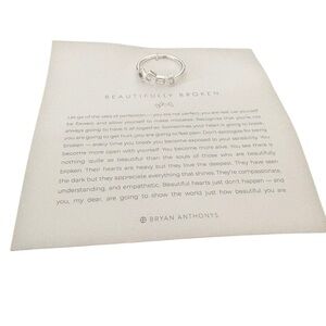 Bryan Anthonys Beautifully Broken Silver Ring with Cube Accents